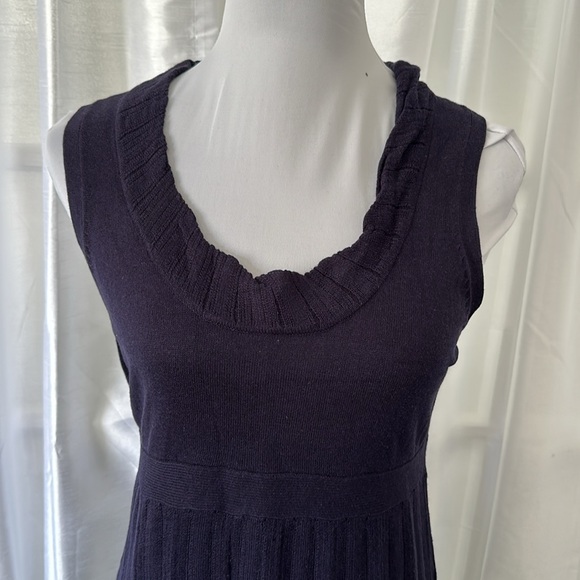 Calvin Klein Sleeveless Sweater Dress- Navy - Picture 2 of 12